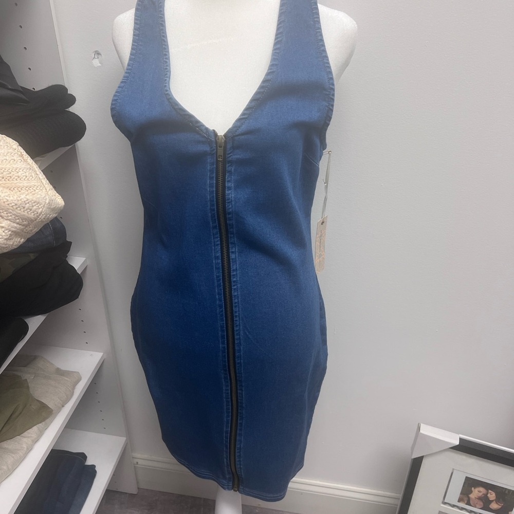 Jean midi dress